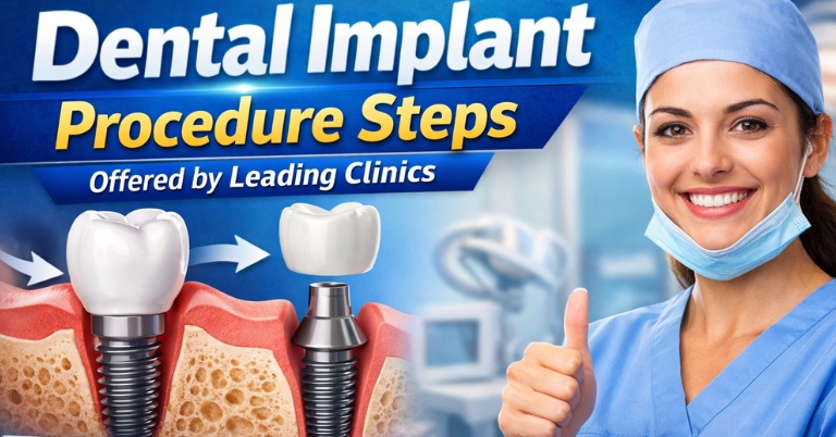 Dental Implant Procedure Steps Offered by Leading Clinics