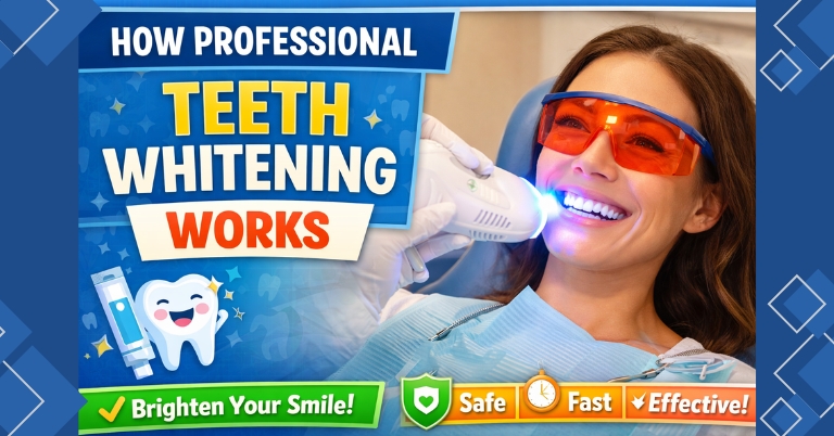 How Do Professional Teeth Whitening Services Work?